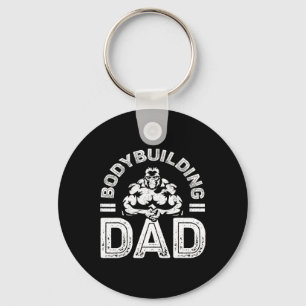 Bodybuilding Dad Shirt Men Muscle Gym Training Bod Key Ring