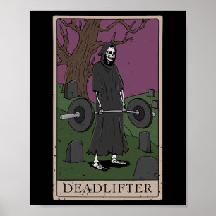 Bodybuilding Deadlifting Deadlifter Weightlifting  Poster