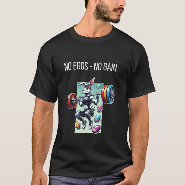 Bodybuilding Easter Training T-Shirt (Front)