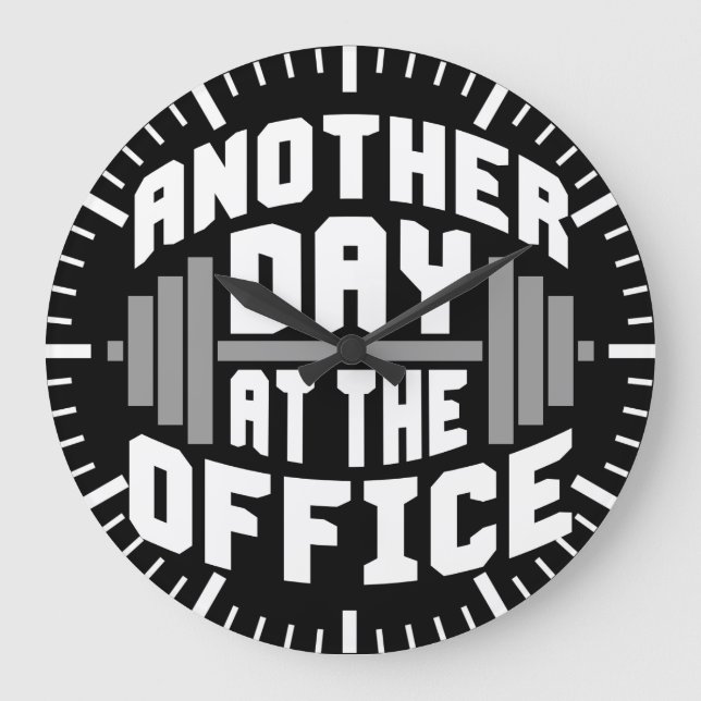 Bodybuilding Fitness Gym Large Clock (Front)