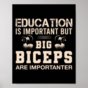 Bodybuilding Fitness Vintage Gym Athletic Workout  Poster