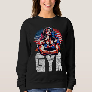 Bodybuilding Gorilla Gym Fitness Beast Woman Sweatshirt
