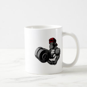Bodybuilding Gorilla Gym Strength Training Workout Coffee Mug