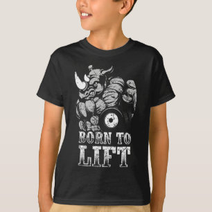 Bodybuilding Gym Fitness Training Muscle Rhino Gif T-Shirt