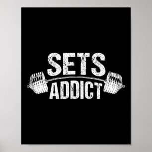 Bodybuilding Gym Fitness Workout Lifting Lover Set Poster