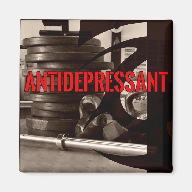 Bodybuilding Gym Workout Motivational Magnet (Front)