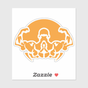 bodybuilding logo musculation dos biceps 6