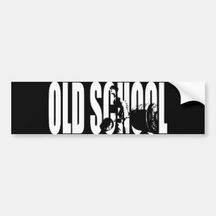 Bodybuilding - old school deadlift bumper sticker