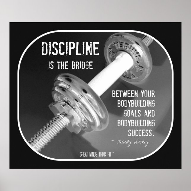 Bodybuilding Poster with Quote 003 (Front)