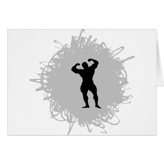 Bodybuilding Scribble Style (Front Horizontal)
