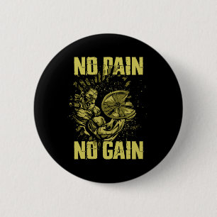 Bodybuilding Shirts For Men No Pain No Gain Bodybu 6 Cm Round Badge