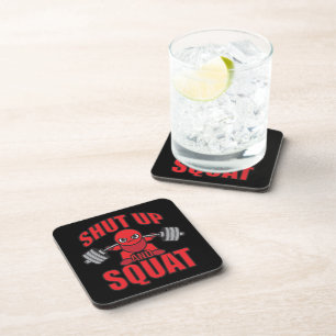 Bodybuilding - Shut Up And Squat - Kawaii Leg Day Coaster