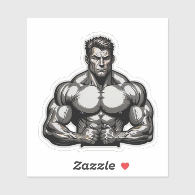  Bodybuilding Stickers for Gym Lovers (Sheet)