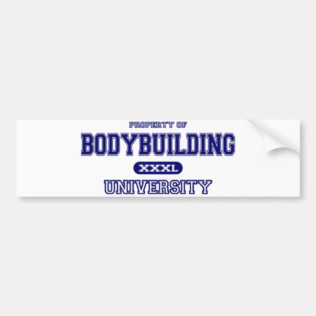 Bodybuilding University Bumper Sticker (Front)