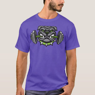 Bodybuilding Weightlifting Fierce Bulldog T-Shirt