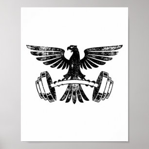 Bodybuilding Weightlifting Workout Home Gym - Vint Poster