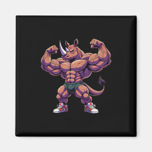 Bodybuilding Workout Gym Men Pocket Rhino With Mus Magnet