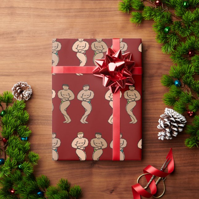 Bodybuilding Wrapping Paper (Holiday Gift)