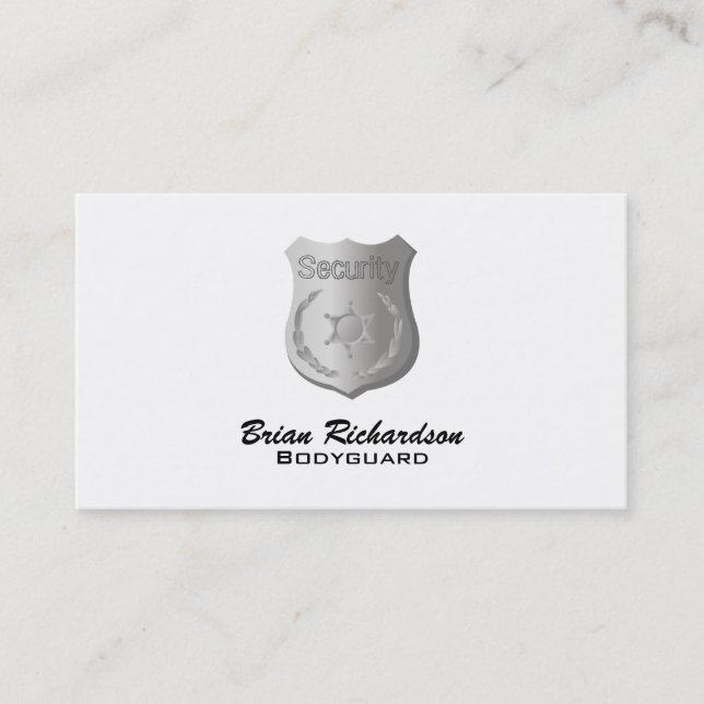 Bodyguard Business Cards (Front)