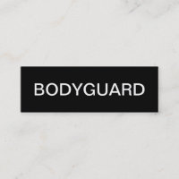 Bodyguard Business Cards