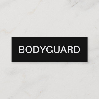 Bodyguard Business Cards