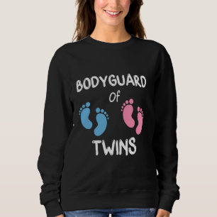Bodyguard of Twin Boy and Girl Siblings for Older Sweatshirt