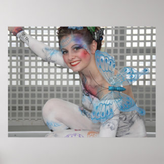 Bodypainting - Butterfly - Schmetterling Poster