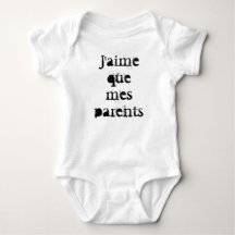 Bodystocking for baby “I like that my parents” by