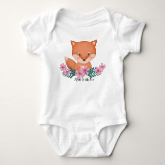 Bodysuit made with love fox
