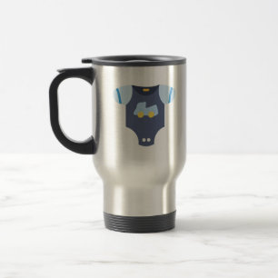 bodysuit with truck travel mug