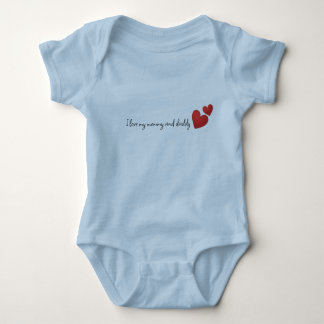 Bodysuits "I love my mummy and daddy"
