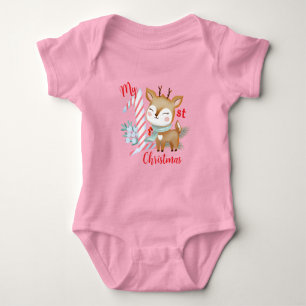 Bodysuits with illustration of a baby deer.