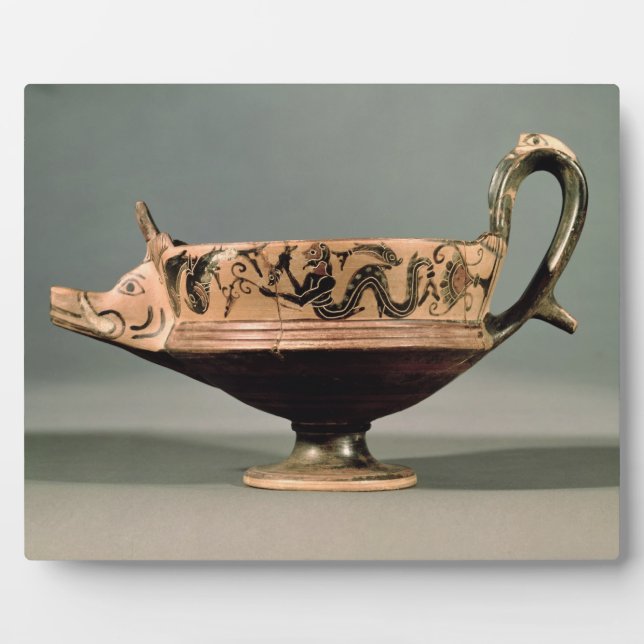 Boeotian black-figure kyathos from the Boeotian Da Plaque (Front)