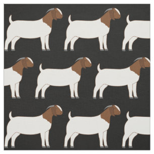 Boer Goats on Black Fabric