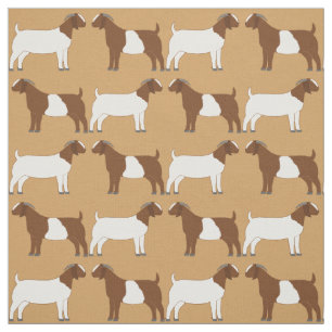 Boer Goats on Tan Fabric