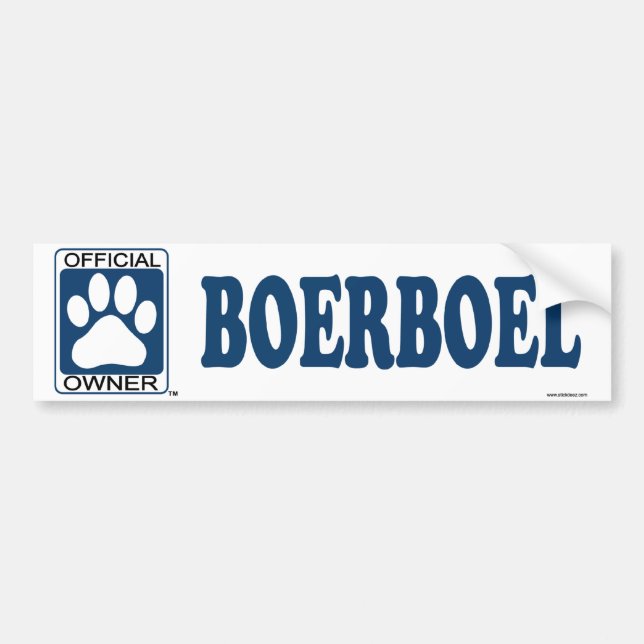 Boerboel Blue Bumper Sticker (Front)