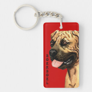 Boerboel Colour Block Key Ring