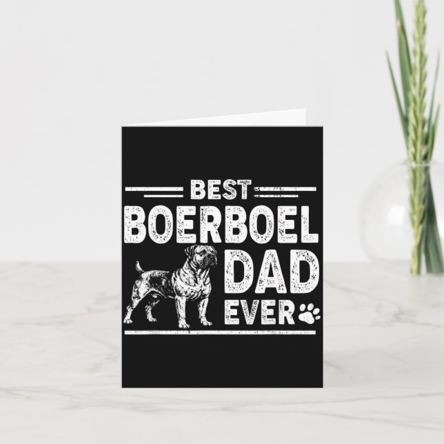 Boerboel Dad Ever Fathers Day Card (Front)