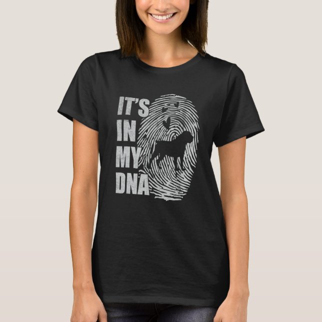 Boerboel DNA Dog Mom Dad Dog T-Shirt (Front)