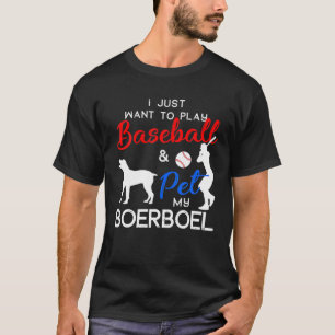 Boerboel Funny Baseball Dog Owner Lover Xmas Gift T-Shirt