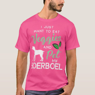 Boerboel Funny Vegan Dog Lover Owner Xmas Birthday T-Shirt