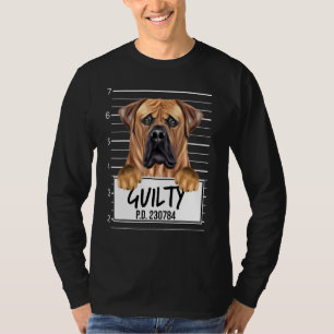Boerboel Mugshot Guilty Dog T-Shirt