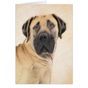 Boerboel Painting - Cute Original Dog Art