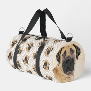 Boerboel Painting Fawn Red Mastiff Pet Dog Art Duffle Bag