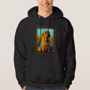 Boerboel Painting Sunflower Flower Mom Women Flora Hoodie