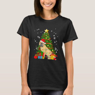 Boerboel Santa Christmas Tree Light Pajama Dog Xma T-Shirt