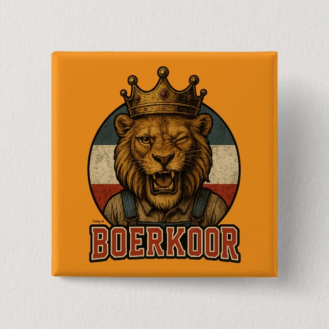 Boerkoor – Voice of the Farmer's Heart 15 Cm Square Badge (Front)