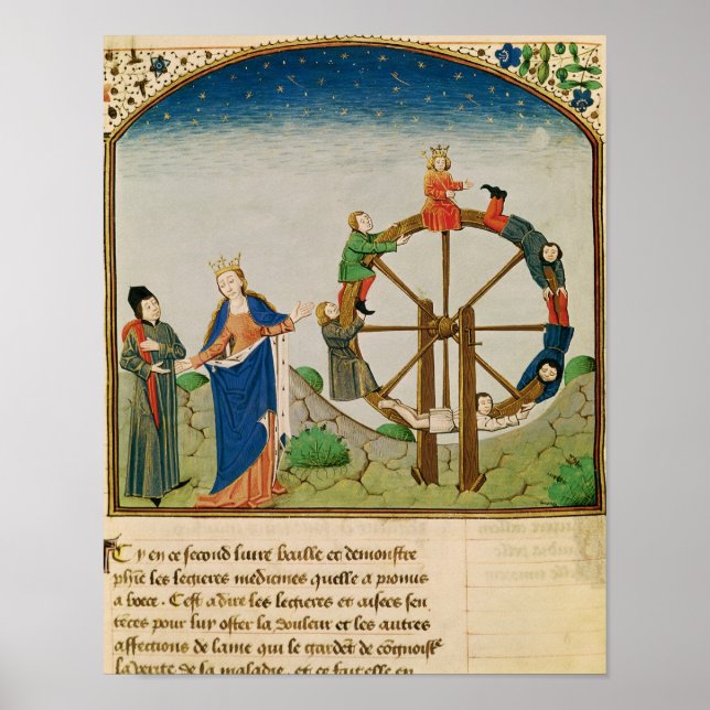 Boethius with the Wheel of Fortune Poster (Front)