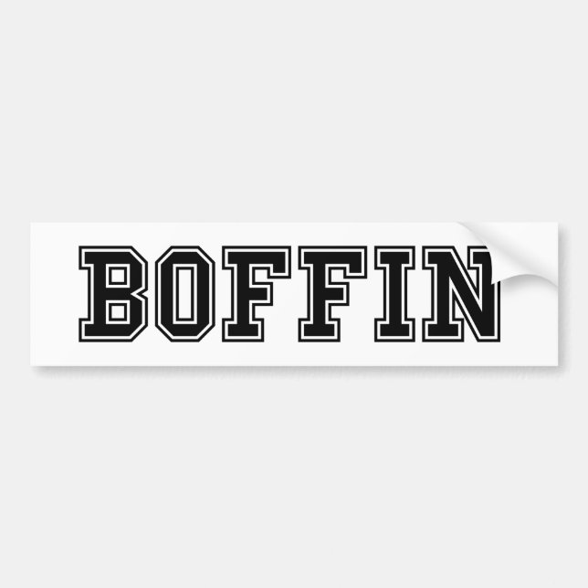 BOFFIN BUMPER STICKER (Front)