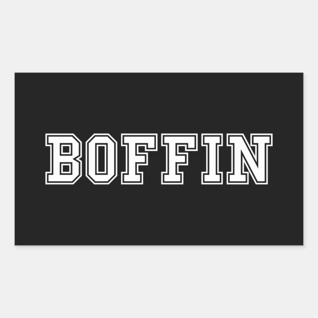 BOFFIN RECTANGULAR STICKER (Front)
